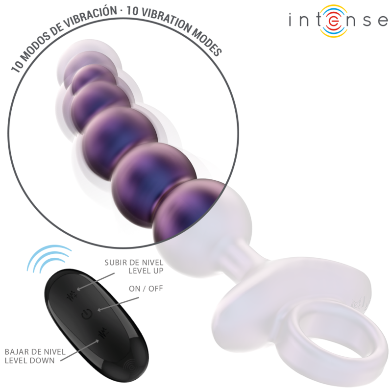 INTENSE - TITO PLUG ANAL VIBRADOR MODELO 3 CONTROL REMOTO INTENSE ANAL TOYS