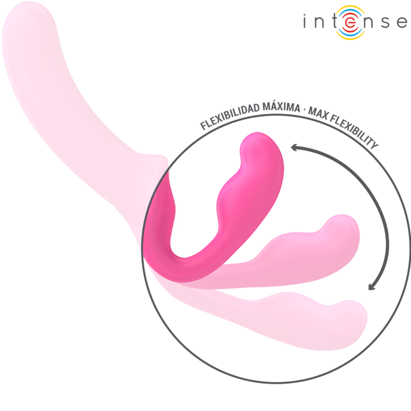 INTENSE - AMY VIBRADOR DOBLE 20 CM ROSA CONTROL REMOTO INTENSE FUN