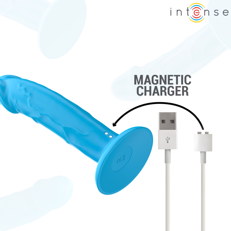 INTENSE - PHOEBE VIBRADOR REALÍSTICO 10 VIBRACIONES AZUL CONTROL REMOTO INTENSE FUN