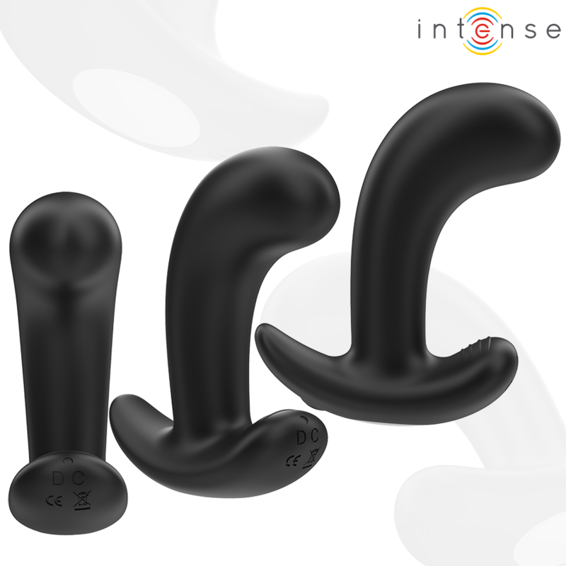 INTENSE - CHANDLER PLUG ANAL 10 VIBRACIONES NEGRO CONTROL REMOTO INTENSE ANAL TOYS