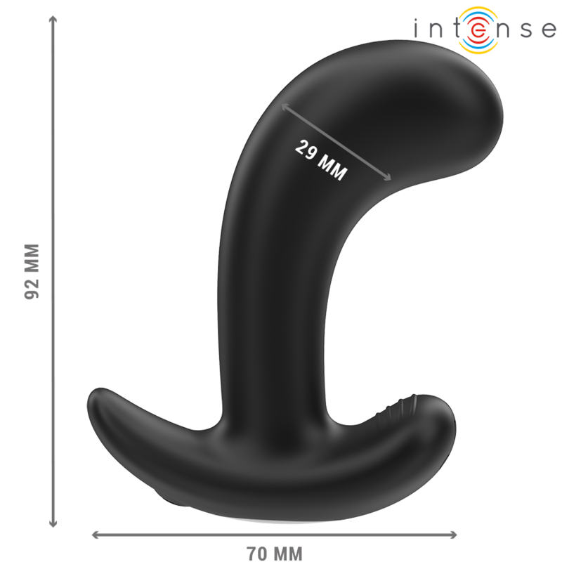 INTENSE - CHANDLER PLUG ANAL 10 VIBRACIONES NEGRO CONTROL REMOTO INTENSE ANAL TOYS