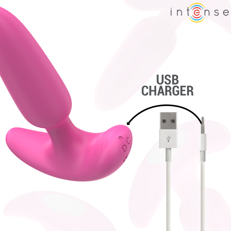 INTENSE - ROSS PLUG ANAL 10 VIBRACIONES ROSA CONTROL REMOTO INTENSE ANAL TOYS