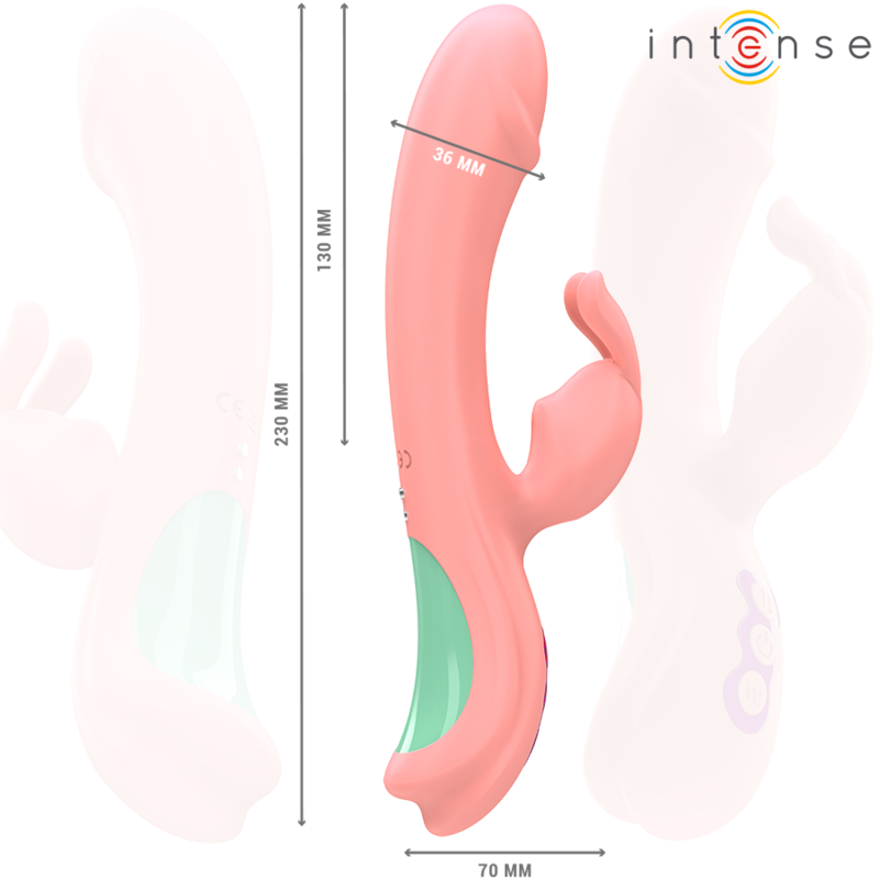 INTENSE - RACHEL VIBRADOR RABBIT 5 VIBRACIONES ROSA INTENSE FUN