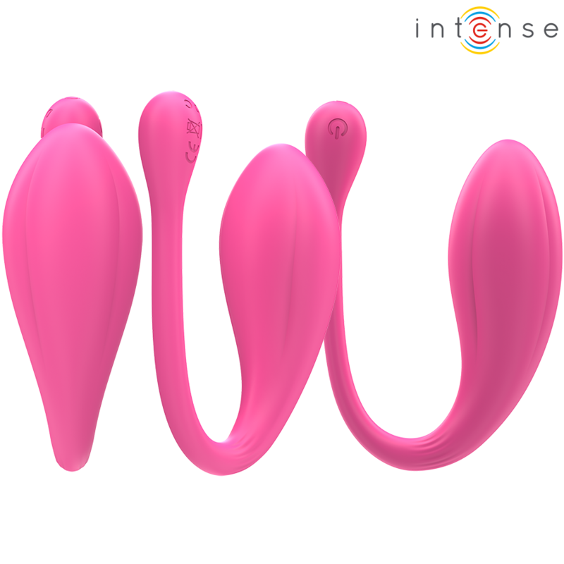INTENSE - JANICE VIBRADOR U DOBLE ESTIMULACIÓN 10 VIBRACIONES ROSA CONTROL REMOTO INTENSE COUPLES TOYS