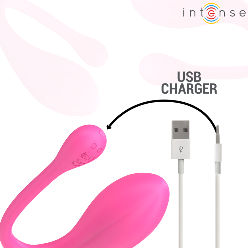 INTENSE - JANICE VIBRADOR U DOBLE ESTIMULACIÓN 10 VIBRACIONES ROSA CONTROL REMOTO INTENSE COUPLES TOYS