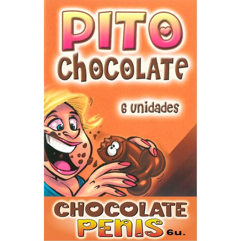 DIABLO PICANTE - CAJA 6 CHOCOLATINAS FORMA PENE DIABLO PICANTE