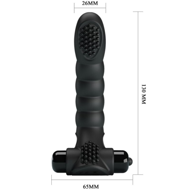 PRETTY LOVE - ALEXANDER VIBRADOR DE DEDO 10 VIBRACIONES NEGRO PRETTY LOVE