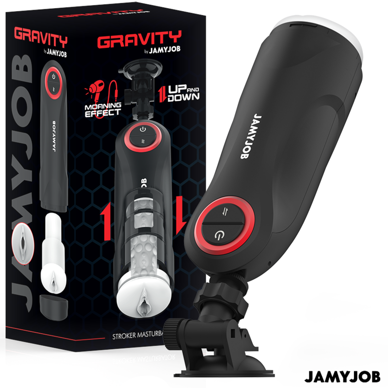 JAMYJOB - GRAVITY MASTURBADOR VAGINA AUTOMÁTICO 5 MODOS DE EMPUJE Y EFECTO SONIDO JAMYJOB