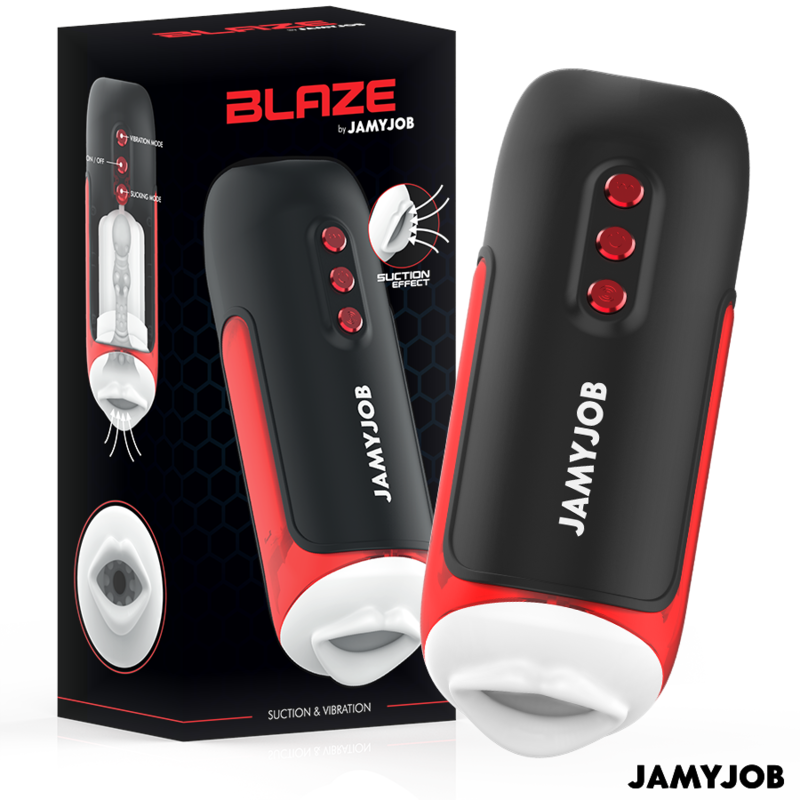 JAMYJOB - BLAZE MASTURBADOR BOCA AUTOMÁTICO 5 MODOS SUCCIÓN Y VIBRACIÓN JAMYJOB