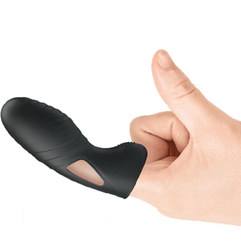 PRETTY LOVE - ALAN VIBRADOR DE DEDO SILICONA NEGRO PRETTY LOVE