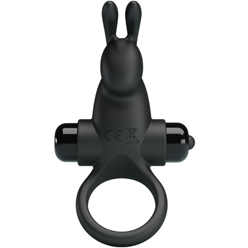 PRETTY LOVE - ANILLO VIBRADOR + ESTIMULADOR RABBIT CLÍTORIS 10 VIBRACIONES NEGRO PRETTY LOVE