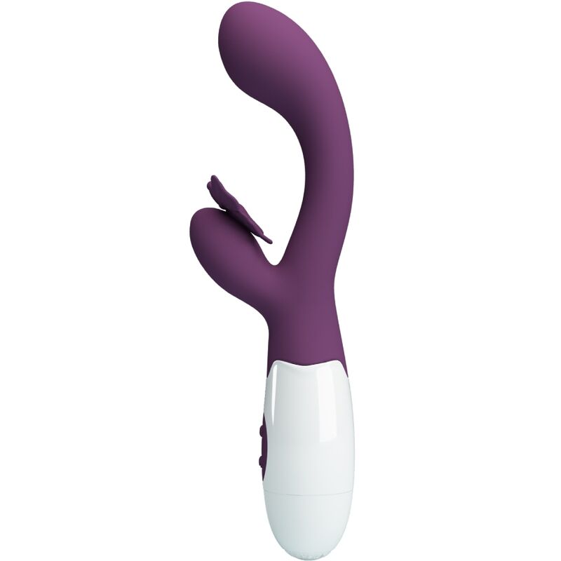 PRETTY LOVE - BUTTERFLY KISS VIBRADOR RABBIT & ESTIMULADOR PUNTO G MORADO PRETTY LOVE FLIRTATION