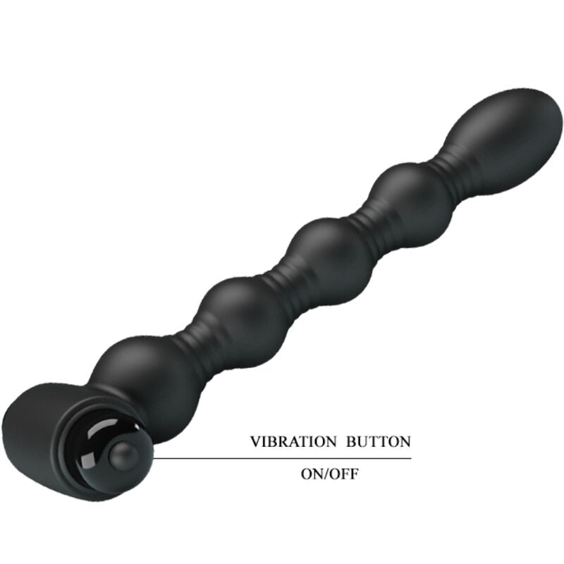 PRETTY LOVE - LYNN PLUG ANAL SILICONA 10 VIBRACIONES NEGRO PRETTY LOVE