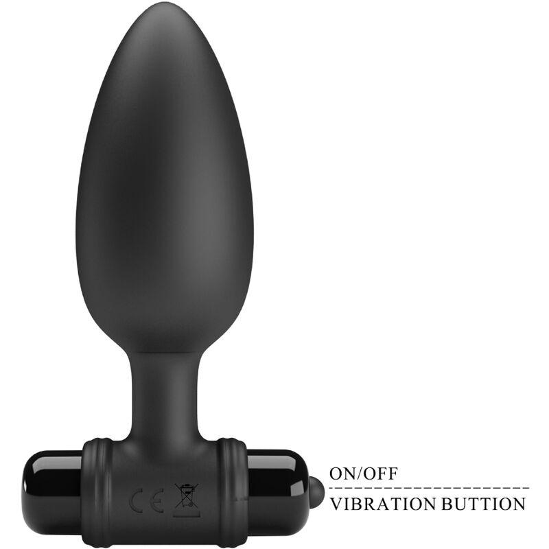 PRETTY LOVE - VIBRA BUTT PLUG 2 PLUG ANAL 10 VIBRACIONES NEGRO PRETTY LOVE