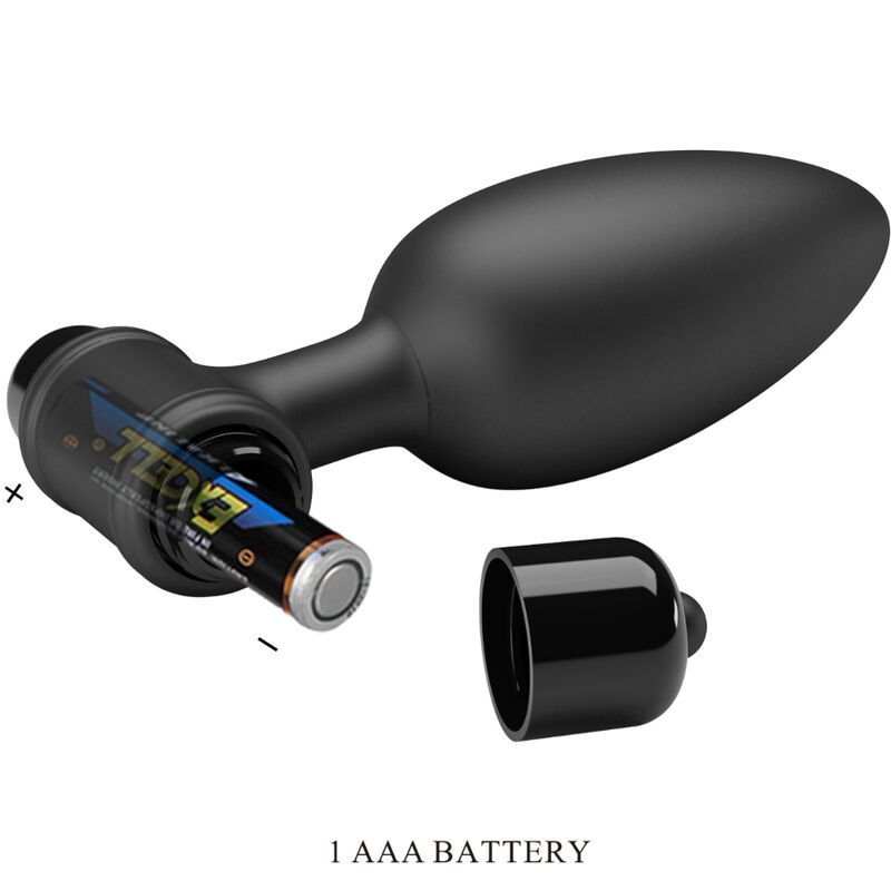 PRETTY LOVE - VIBRA BUTT PLUG 2 PLUG ANAL 10 VIBRACIONES NEGRO PRETTY LOVE