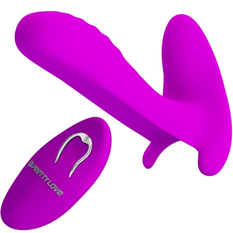 PRETTY LOVE - MASAJEADOR & VIBRADOR 12 VIBRACIONES CONTROL REMOTO MORADO PRETTY LOVE
