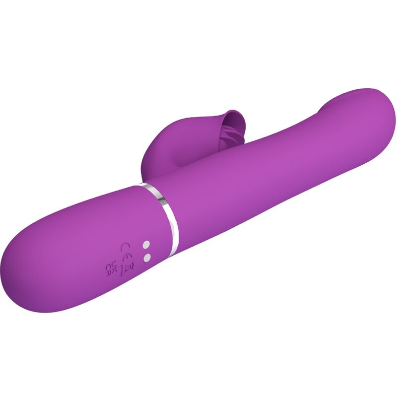 PRETTY LOVE - VIBRADOR & ESTIMULADOR MULTIFUNCIÓN 4 EN 1 MORADO PRETTY LOVE