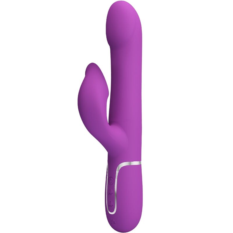 PRETTY LOVE - VIBRADOR & ESTIMULADOR MULTIFUNCIÓN 4 EN 1 MORADO PRETTY LOVE