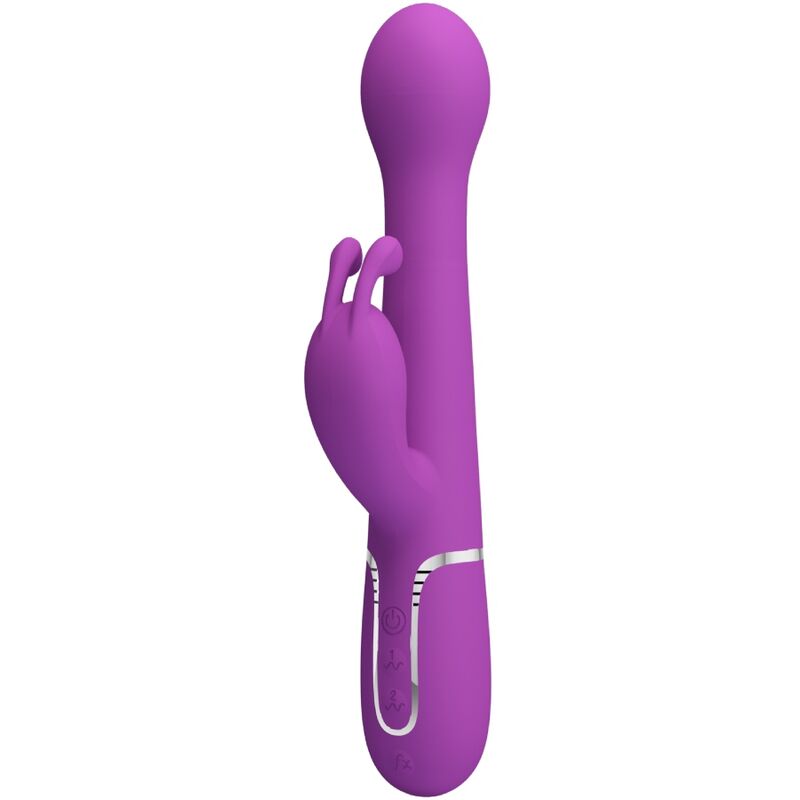 PRETTY LOVE - DEJON VIBRADOR RABBIT MULTIFUNCIÓN 3 EN 1 MORADO PRETTY LOVE