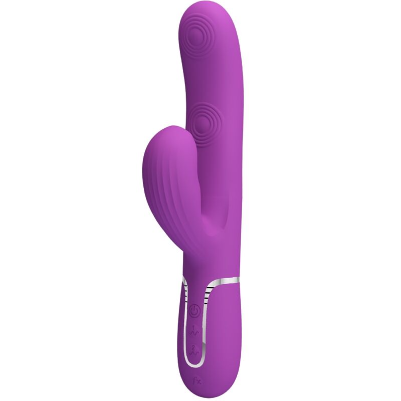 PRETTY LOVE - PERLITA VIBRADOR RABBIT MULTIFUNCIÓN 3 EN 1 MORADO PRETTY LOVE