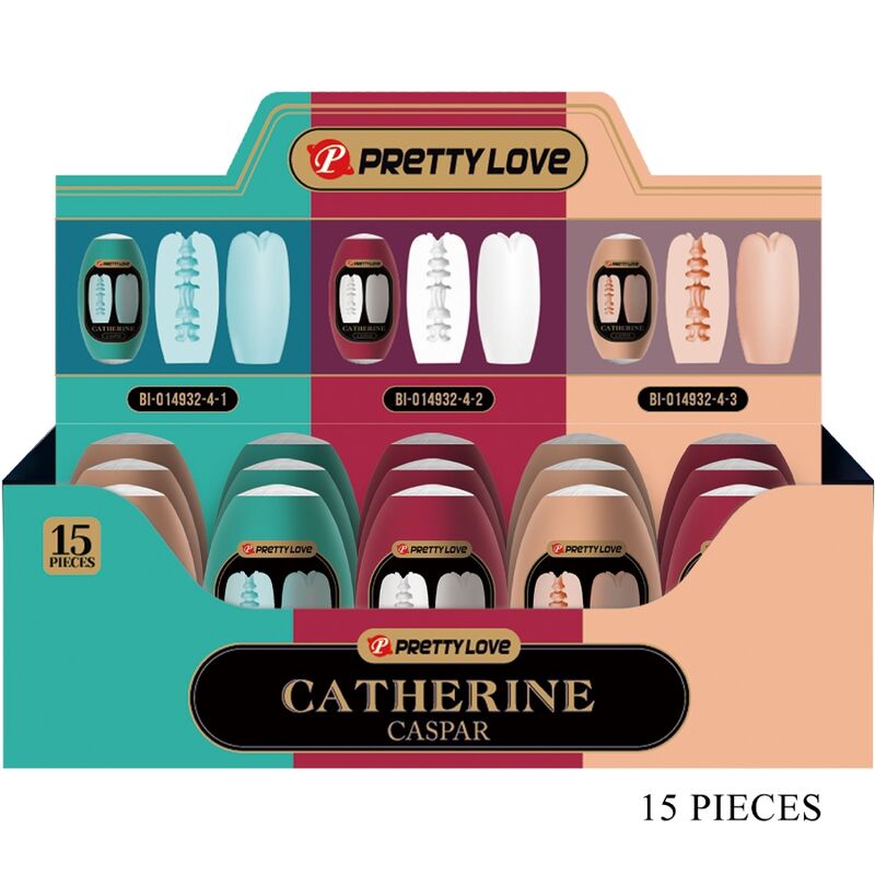 PRETTY LOVE - CASPAR PACK 15 MASTRUBADORES MASCULINOS VARIOS PRETTY LOVE
