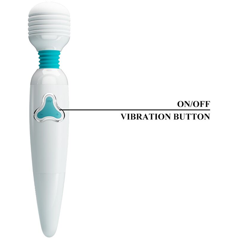 PRETTY LOVE - CLOUD VIBRADOR WAND 7 VIBRACIONES BLANCO PRETTY LOVE