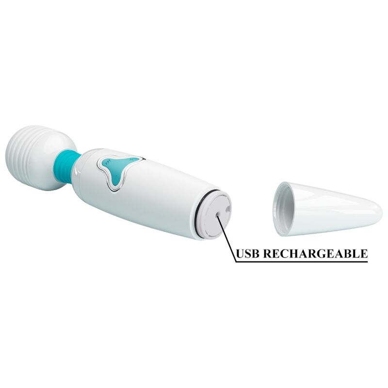 PRETTY LOVE - CLOUD VIBRADOR WAND 7 VIBRACIONES BLANCO PRETTY LOVE