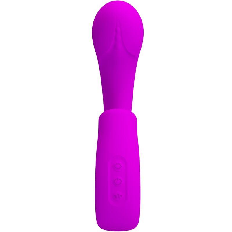 PRETTY LOVE - SIBEL VIBRADOR PUNTO G + ESTIMULADOR CLÍTORIS 10 VIBRACIONES MORADO PRETTY LOVE