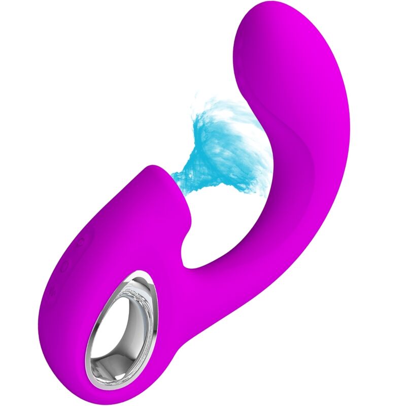 PRETTY LOVE - SIBEL VIBRADOR PUNTO G + ESTIMULADOR CLÍTORIS 10 VIBRACIONES MORADO PRETTY LOVE