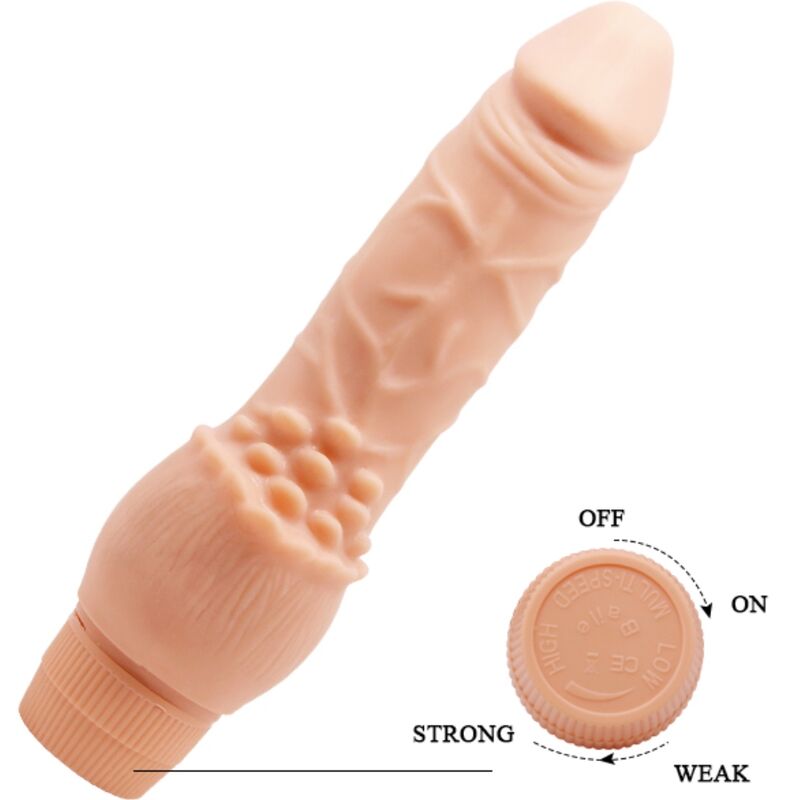 BAILE - BARBARA VIBRADOR REALÍSTICO 19.5 CM NATURAL BAILE