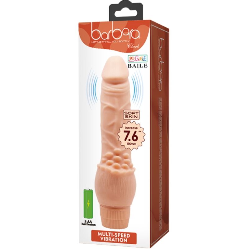 BAILE - BARBARA VIBRADOR REALÍSTICO 19.5 CM NATURAL BAILE