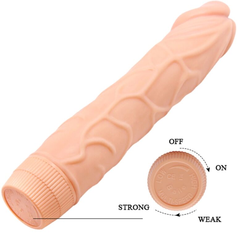 BAILE - BOB VIBRADOR REALÍSTICO 22.5 CM NATURAL BAILE