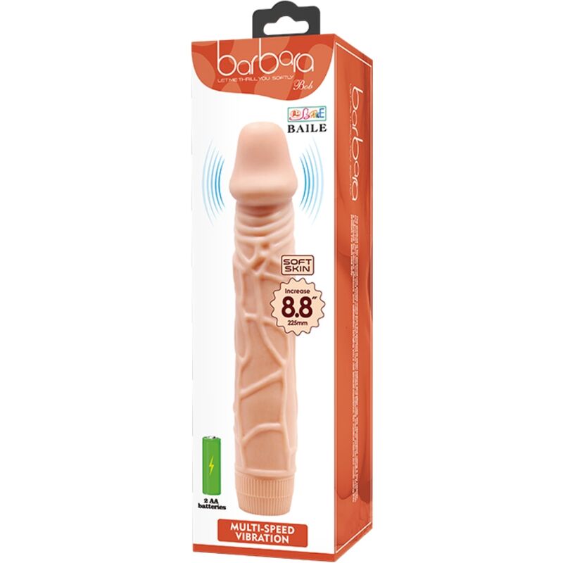 BAILE - BOB VIBRADOR REALÍSTICO 22.5 CM NATURAL BAILE