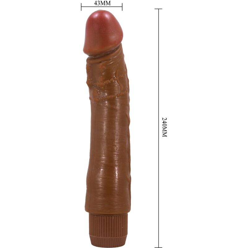 BAILE - DYBBUK VIBRADOR REALÍSTICO 24 CM MULATO BAILE