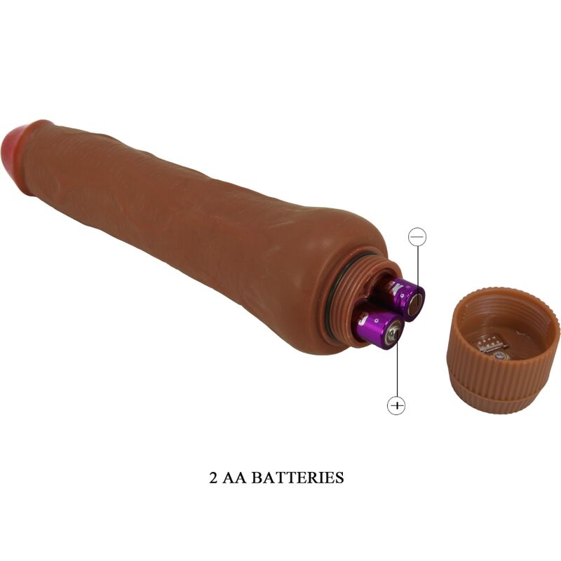 BAILE - DRYAD VIBRADOR REALÍSTICO 25 CM MULATO BAILE
