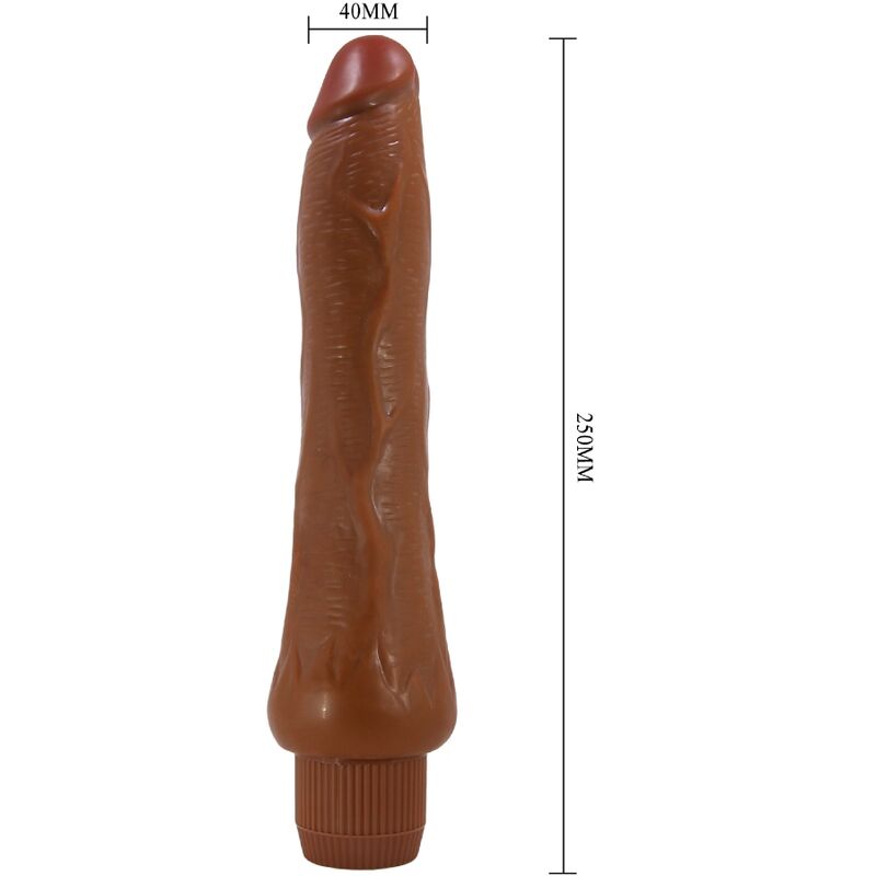 BAILE - DRYAD VIBRADOR REALÍSTICO 25 CM MULATO BAILE
