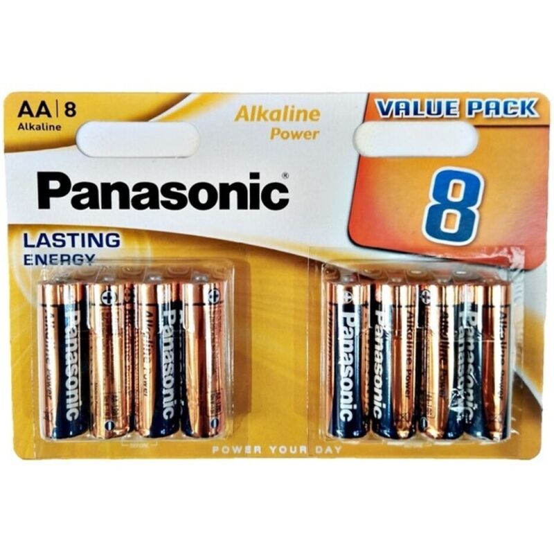 PANASONIC - BRONZE PILA ALCALINA AA LR6 BLISTER*8 PANASONIC