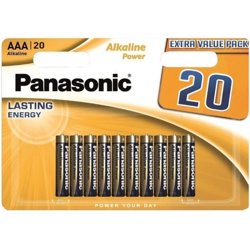PANASONIC - BRONZE PILA ALCALINA AAA LR03 BLISTER*20 PANASONIC