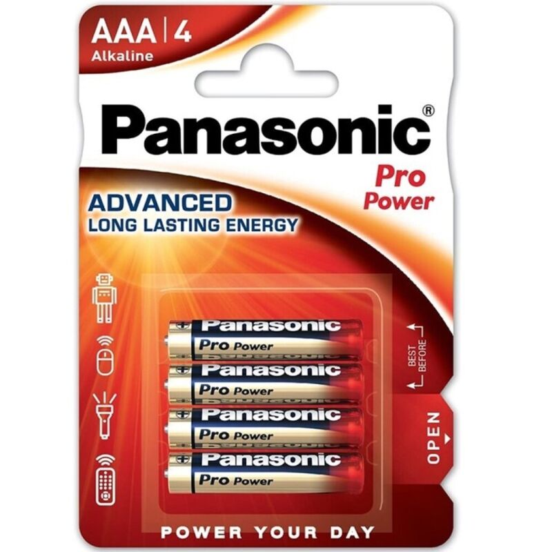 PANASONIC - PRO POWER PILA ALCALINA AAA LR03 BLISTER*4 PANASONIC
