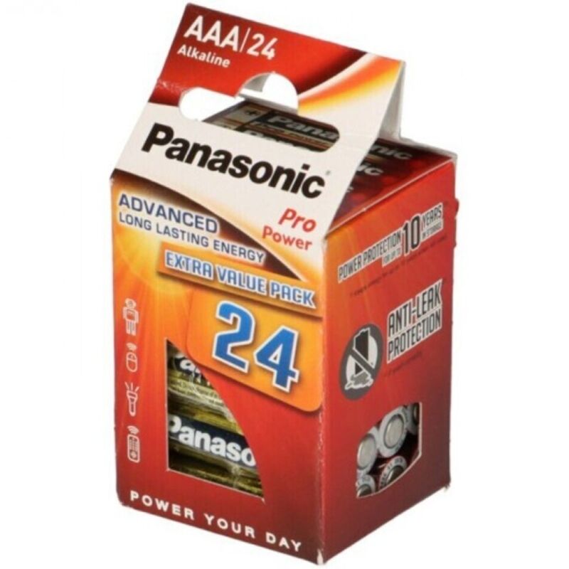 PANASONIC - PRO POWER PILA ALCALINA AAA LR03 PACK*24 PANASONIC