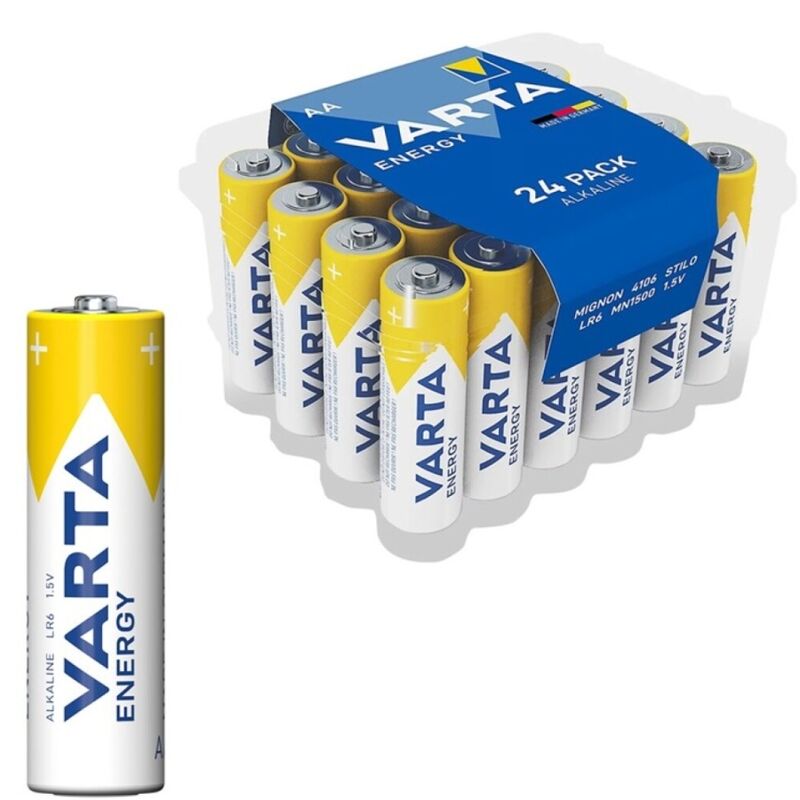 VARTA - ENERGY PILA ALCALINA AA LR6 PACK*24 PILAS VARTA