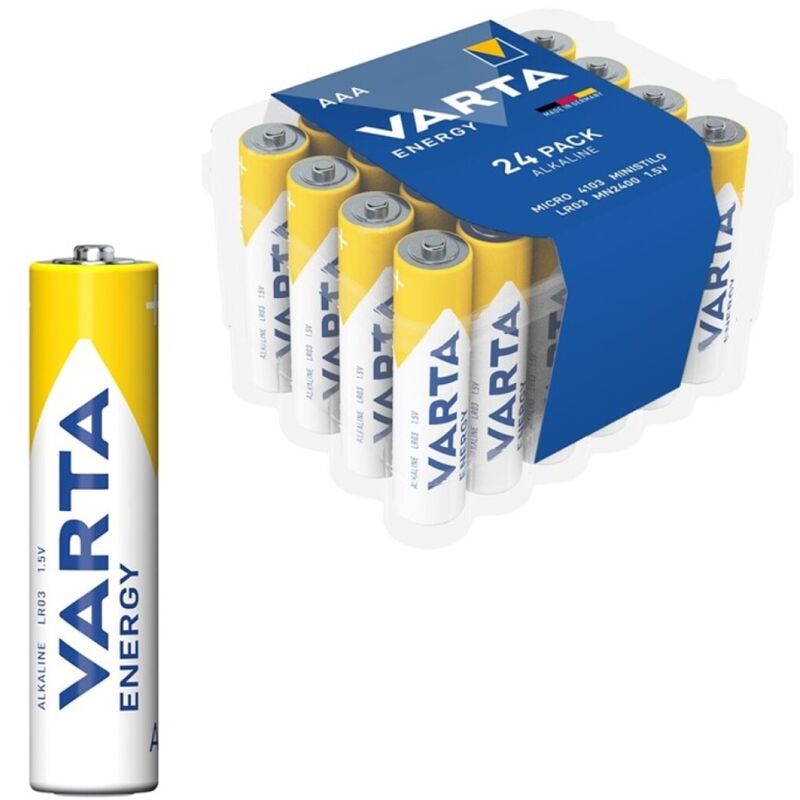 VARTA - ENERGY PILA ALCALINA AAA LR03 PACK*24 PILAS VARTA
