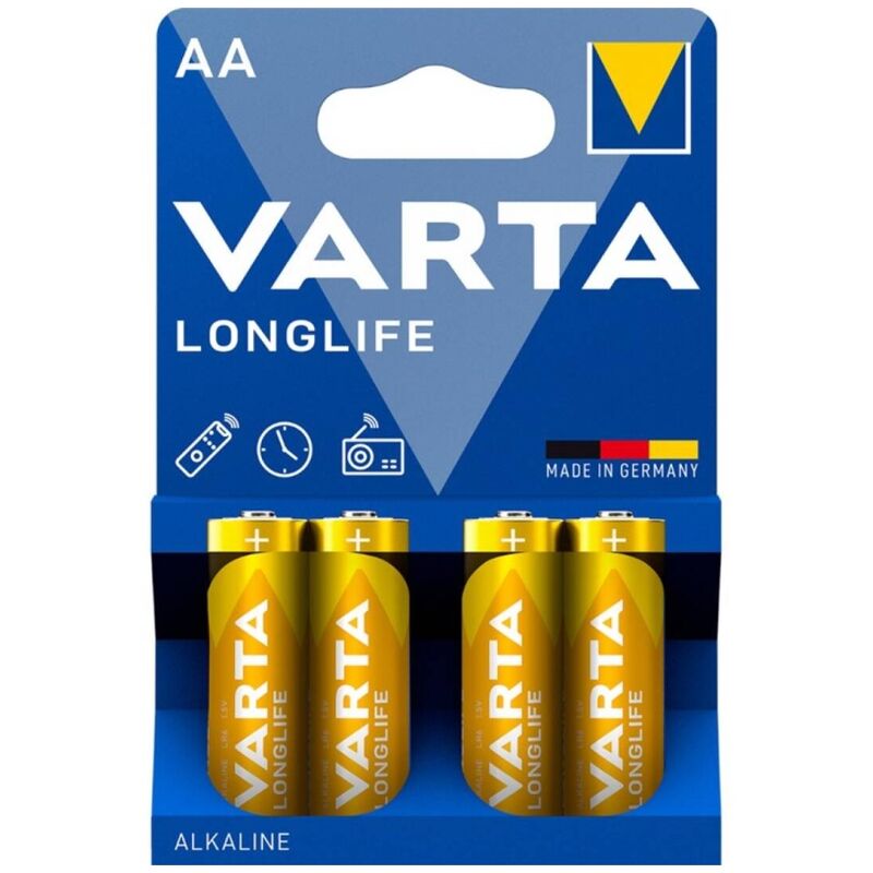 VARTA - LONGLIFE PILA ALCALINA AA LR6 BLISTER*4 VARTA