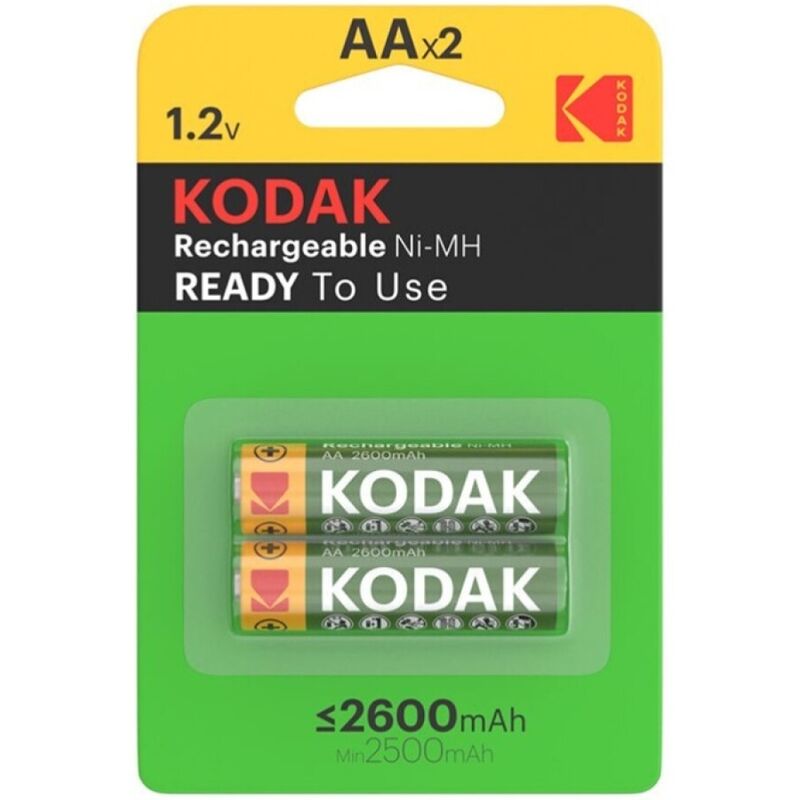 KODAK - PILA RECARGABLE HR6 AA 2600mAh BLISTER*2 KODAK
