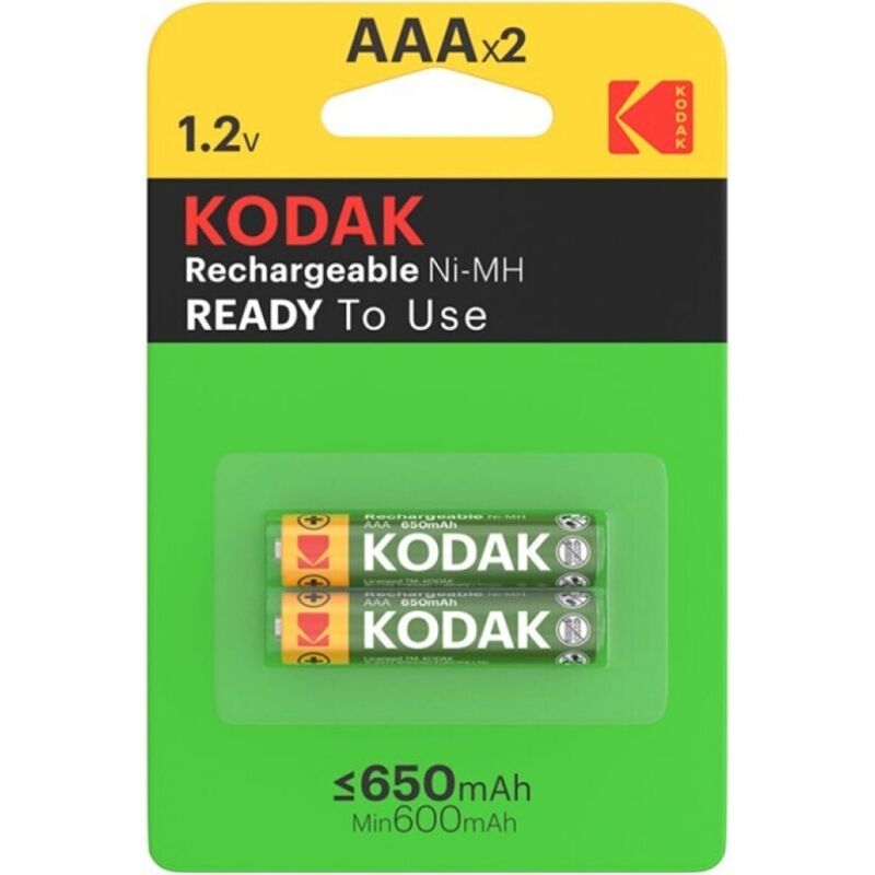 KODAK - PILA RECARGABLE HR03 AAA 650mAh BLISTER*2 KODAK