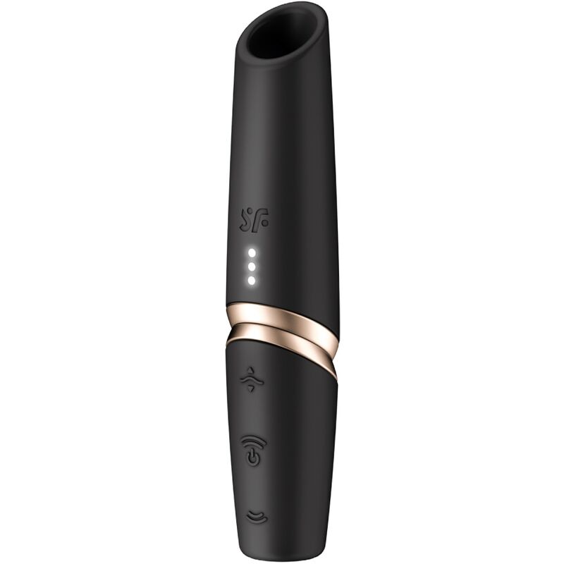 SATISFYER - PERFECT KISS ESTIMULADOR CLÍTORIS POR ONDAS NEGRO / DORADO SATISFYER AIR PULSE