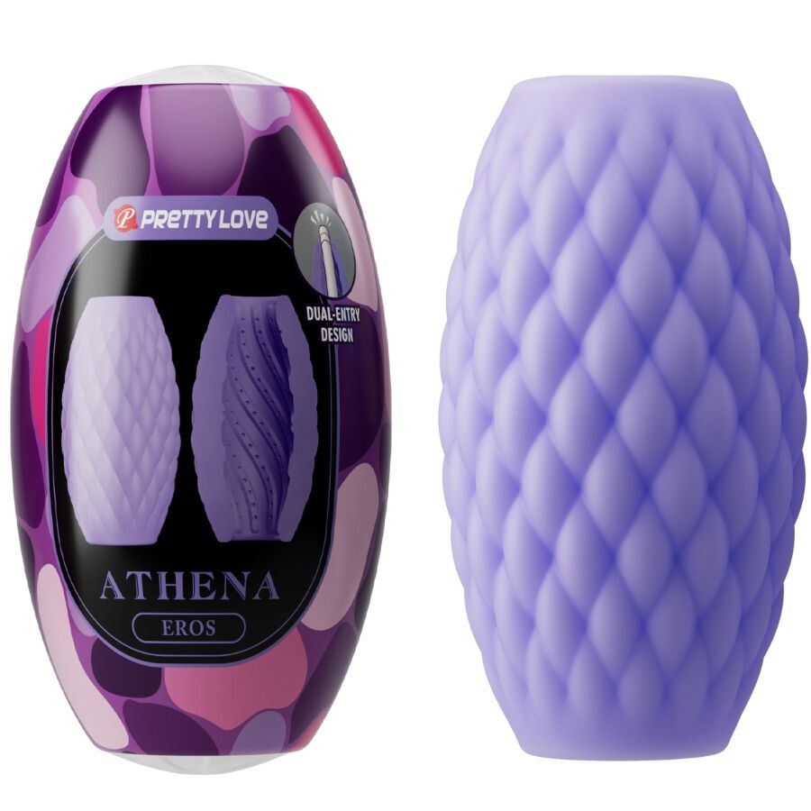 PRETTY LOVE - ATHENA EROS MASTURBADOR MASCULINO SILICONA MORADO PRETTY LOVE