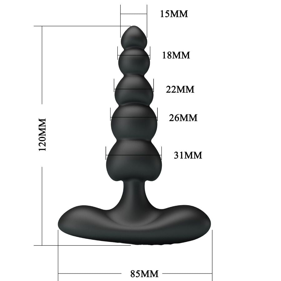 PRETTY LOVE - CORBAN VIBRADOR ANAL 10 VIBRACIONES NEGRO PRETTY LOVE