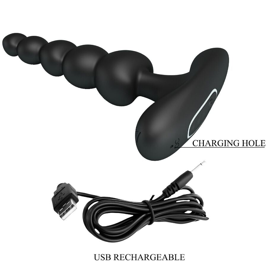 PRETTY LOVE - CORBAN VIBRADOR ANAL 10 VIBRACIONES NEGRO PRETTY LOVE