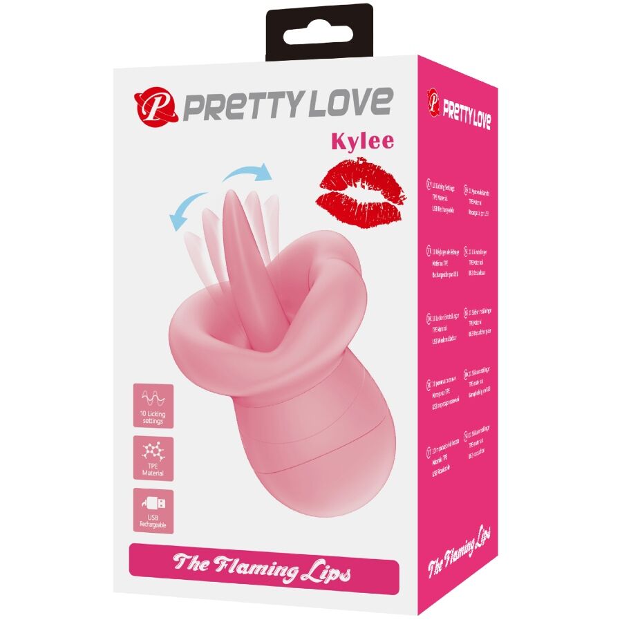 PRETTY LOVE - KYLEE LENGUA ESTIMULADORA CLÍTORIS 10 VIBRACIONES ROSA NUDE PRETTY LOVE